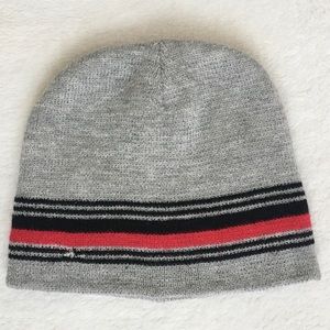 Gold Medal Brand Striped Cuffless Woven Beanie Cap